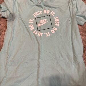 Nike Light Blue 'Just Do It' T-Shirt